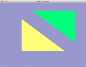 hello triangle in opengl es 2.0 example